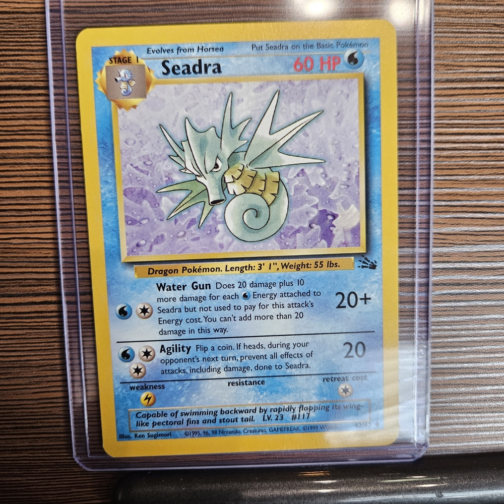 Pokemon Seadra 42/62 Fossil Trading Card